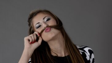 Woman Holding Her Hair