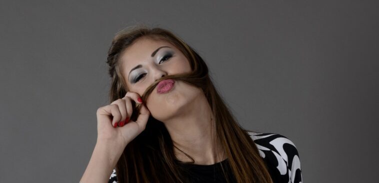 Woman Holding Her Hair