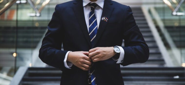 person standing near the stairs