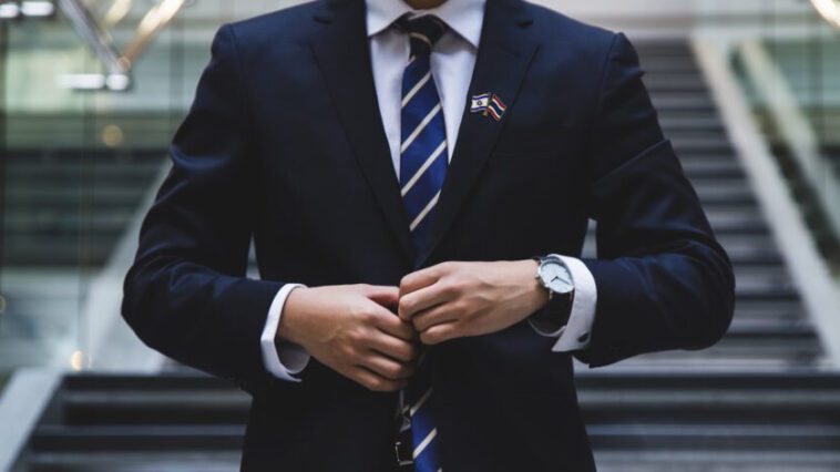 person standing near the stairs