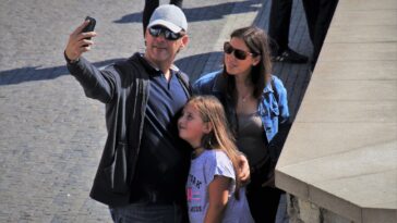 smartphone, family, together