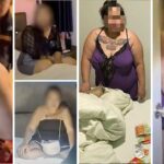 תצלום נשים שמנות שנתפסו בווילה במהלך מסיבת ילדה שמנה, אליה פרצה המשטרה, לאחר דיווח סוכנים סמויים כי מתקיים במקום סקס אסור