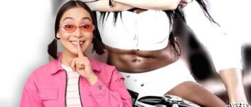 שתי נשים על אופנוע. הנוסעת מחבקת את הנהגת. בחזית, נערה שמה אצבע על השפתיים